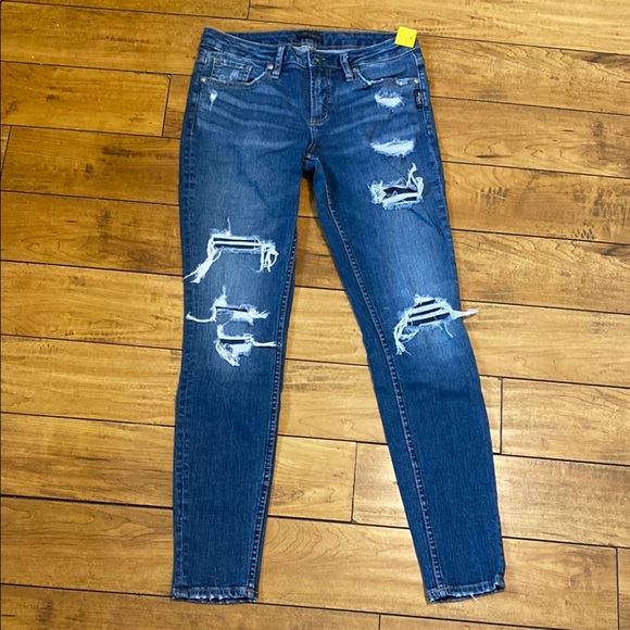 Silver Jeans Denim - Silver aiko Skinny Distressed Denim jeans